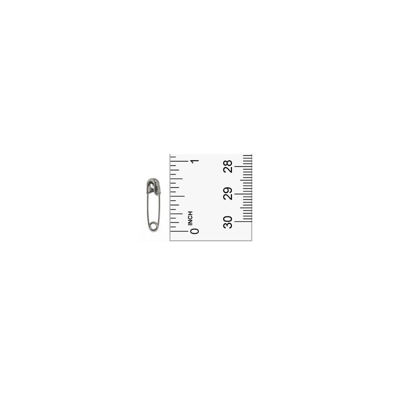 Art Cove دبابيس أمان صغيرة فضية مقاس 00-0.75 بوصة 144 قطعة جودة ممتازة - Image 3